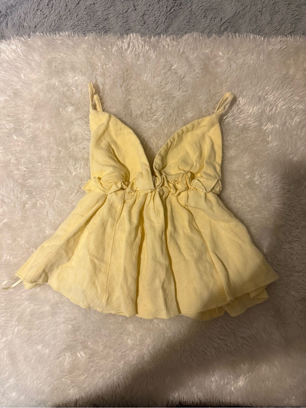 Garage yellow babydoll top